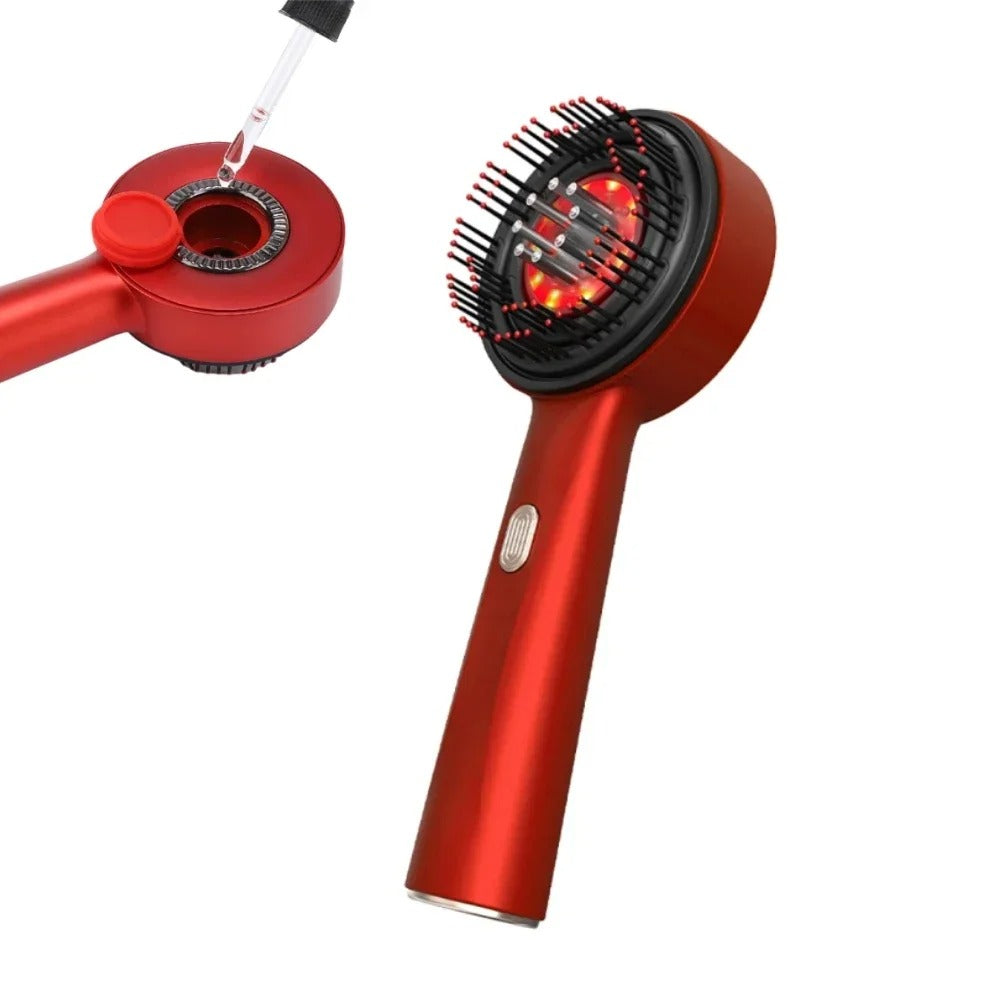 Hair Growth Massager Comb | 630nm Infrared Light + Scalp Oil Applicator | Anti-Hair Loss Solution