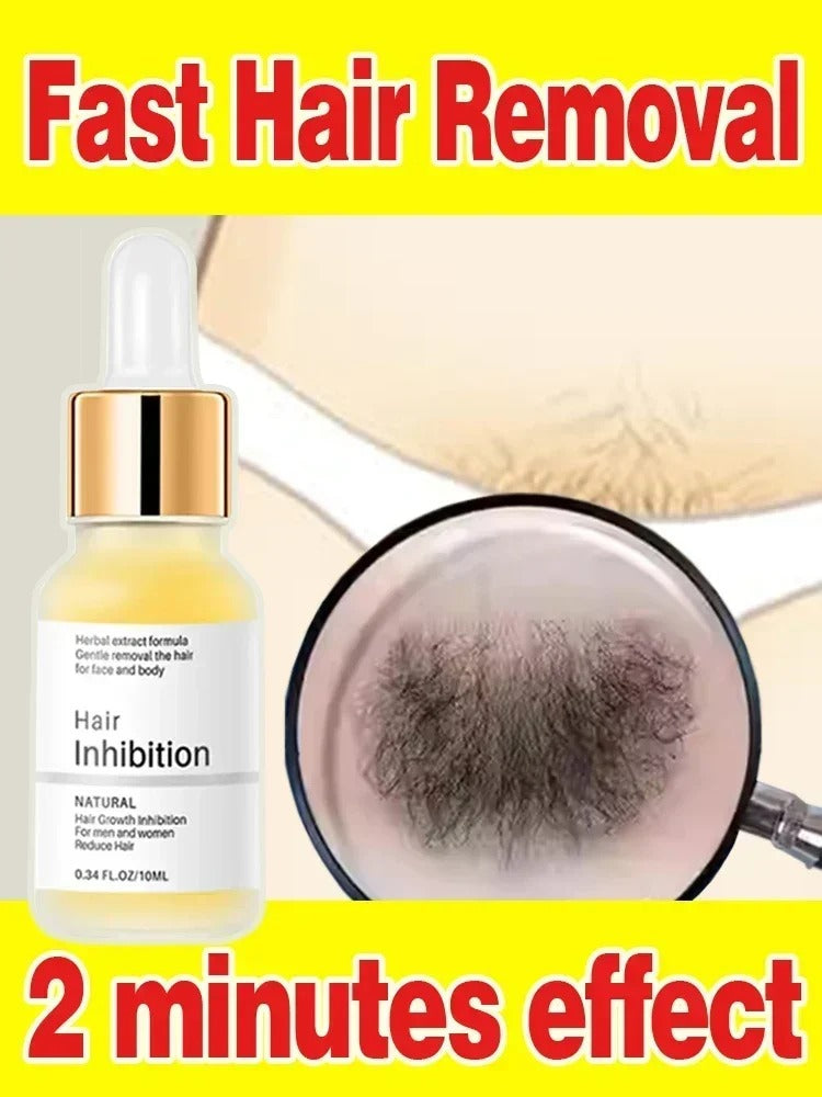 Painless Hair Removal Spray | Powerful Epilator Cream & Growth Inhibitor for Body & Intimate Areas