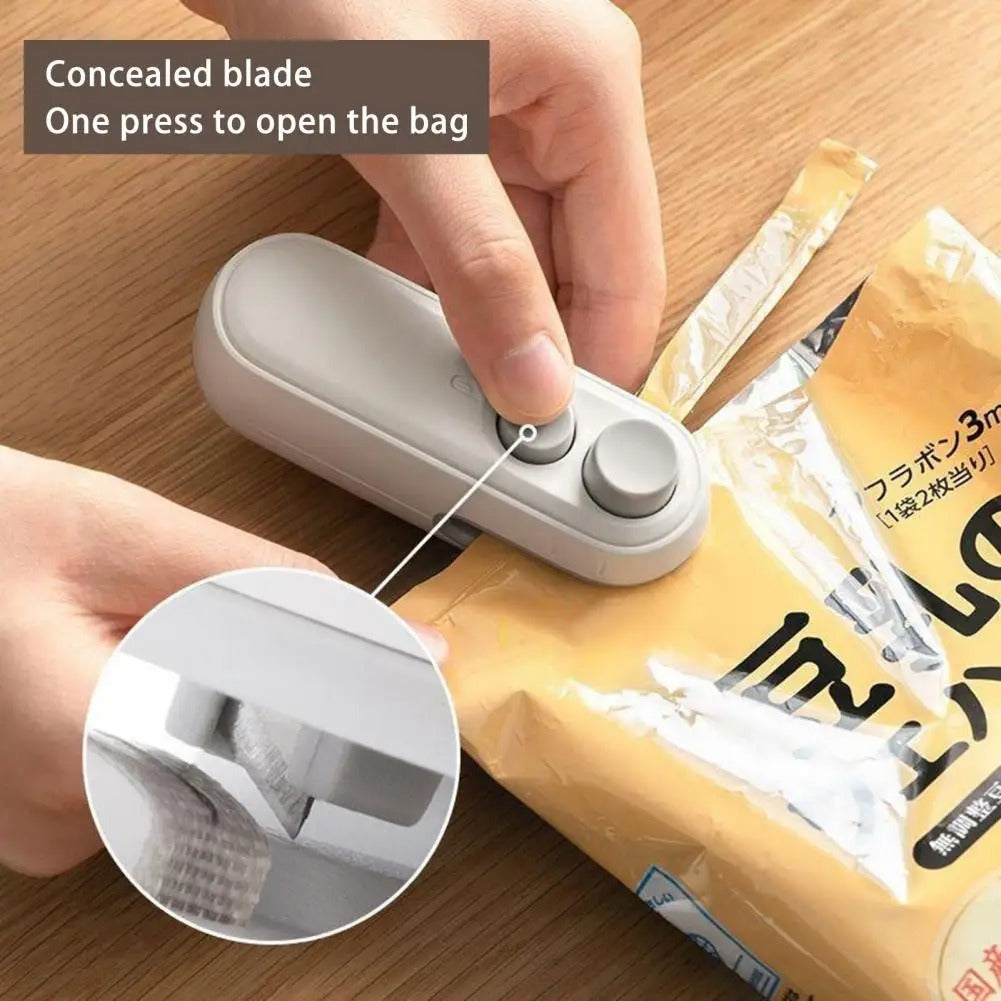 Mini Bag Sealer & Cutter USB Rechargeable