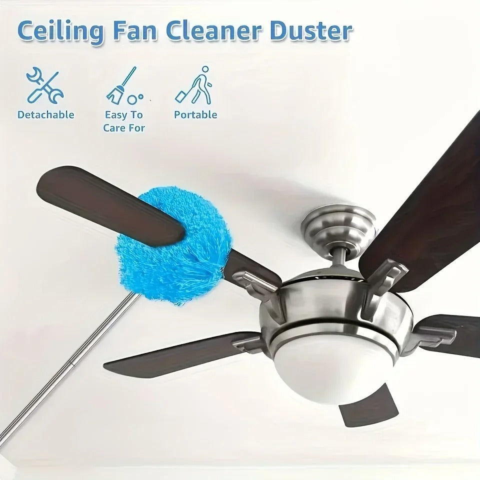 Extendable Feather Duster for Home Cleaning – Washable & Reusable Dusting Stick for Ceiling, Corners & Furniture