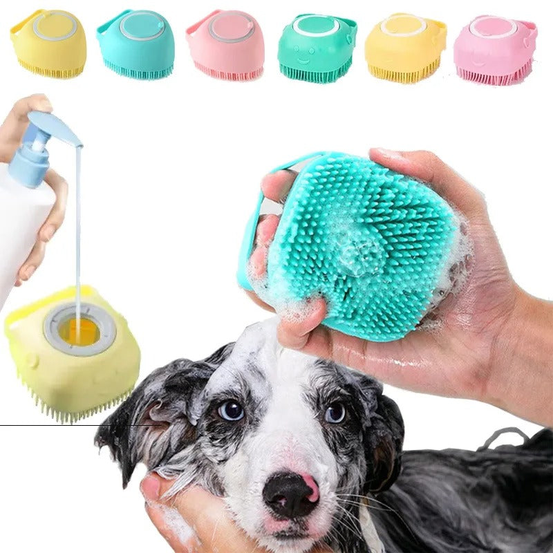 Pet Bath & Massage Gloves β Soft Silicone Brush for Dogs & Cats