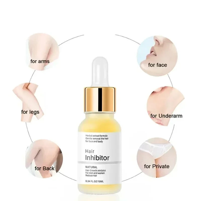 Painless Hair Removal Spray | Powerful Epilator Cream & Growth Inhibitor for Body & Intimate Areas