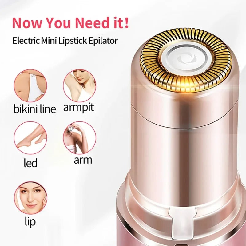 Xiaomi Face Hair Removal Shaver – USB Rechargeable Lipstick Epilator & Eyebrow Trimmer for Women