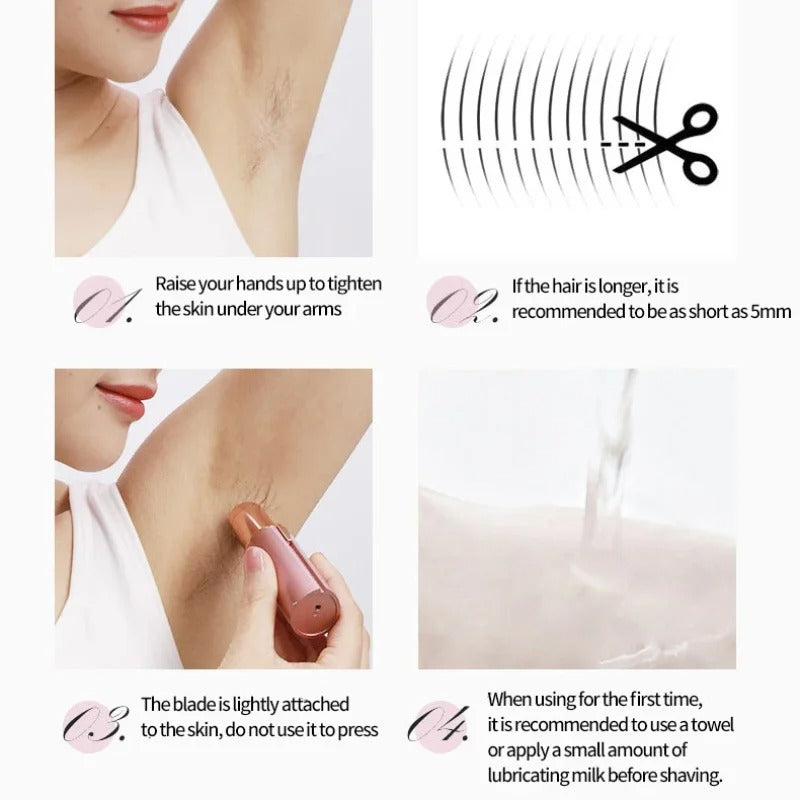 Xiaomi Face Hair Removal Shaver – USB Rechargeable Lipstick Epilator & Eyebrow Trimmer for Women