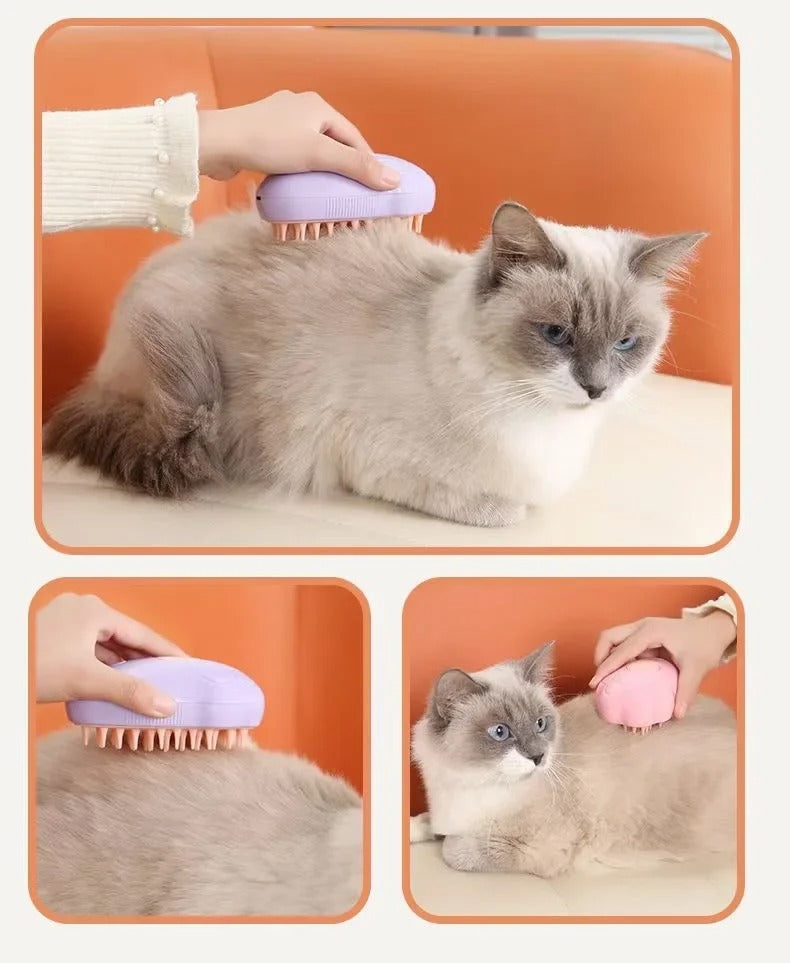 3-in-1 Cat Comb Brush Electric Spray Cat Steam Brush