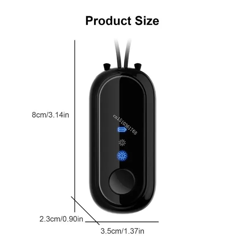 Portable Neck Hanging Air Purifier – USB Rechargeable Wearable Air Cleaner for Home, Office & Car