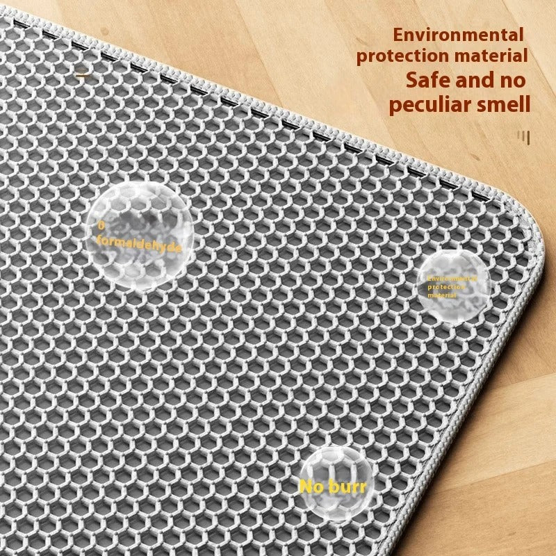 Large Waterproof Cat Litter Mat 30x30– Double Layer Trapper, Non-Slip & Easy Clean Pet Toilet Pad
