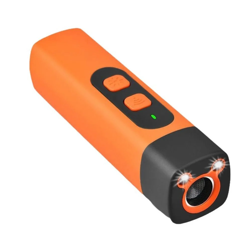 Rechargeable Ultrasonic Dog Repeller & Trainer with LED Flashlight – Anti-Bark Remote Control