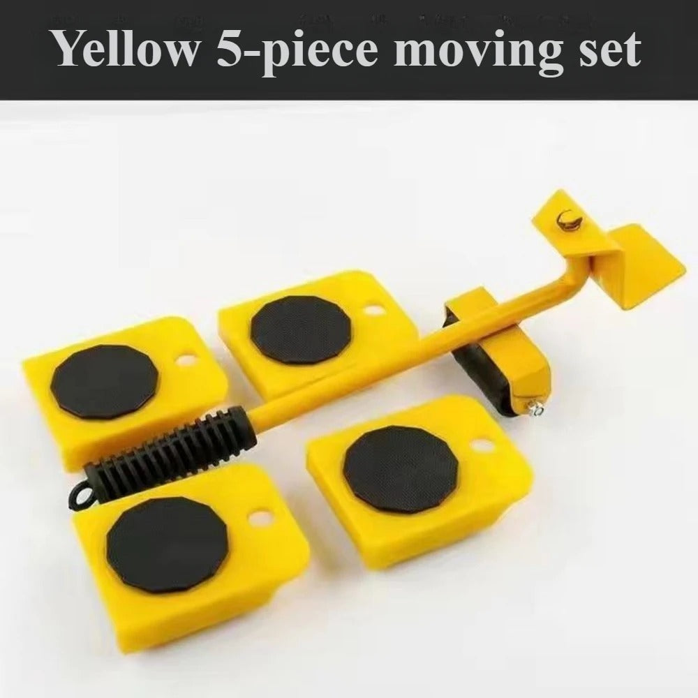 5pcs Furniture Lifter & Mover Set – Heavy Duty Transport Rollers for Easy Moving