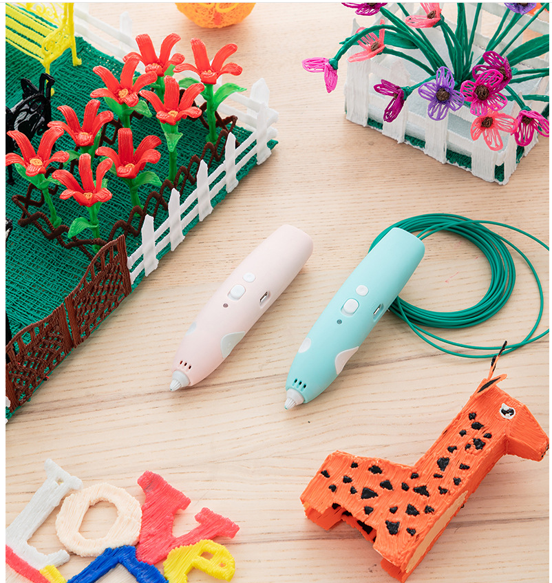 3D Printing Pen with USB Charging, Smart Graffiti Drawing Pen for Kids & DIY 3D Art.