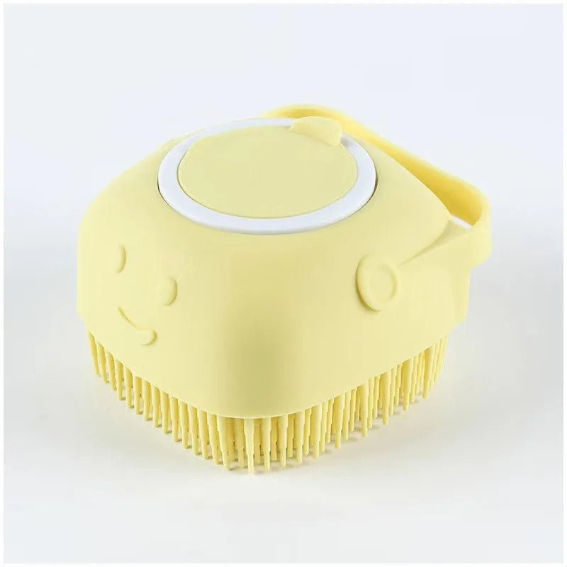 Pet Bath & Massage Gloves – Soft Silicone Brush for Dogs & Cats
