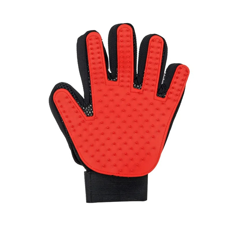 Pet Grooming Glove 1Pc– Rubber Cat & Dog Hair Remover | Effective Massage & Cleaning Brush