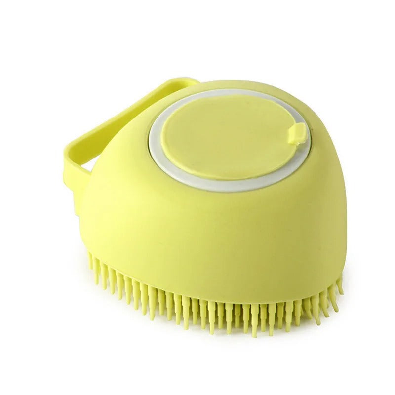 Pet Bath & Massage Gloves – Soft Silicone Brush for Dogs & Cats
