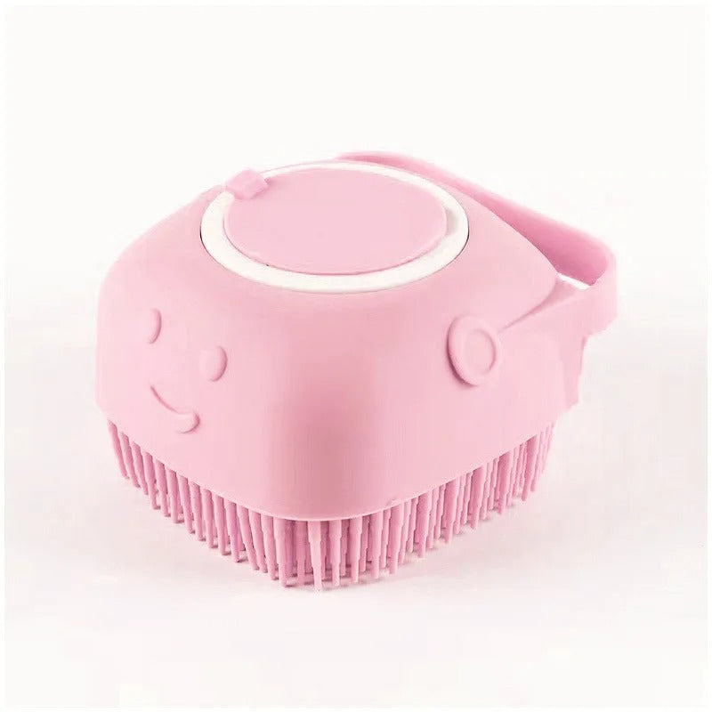 Pet Bath & Massage Gloves – Soft Silicone Brush for Dogs & Cats