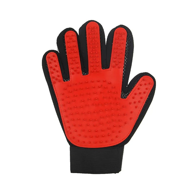 Pet Grooming Glove 1Pc– Rubber Cat & Dog Hair Remover | Effective Massage & Cleaning Brush
