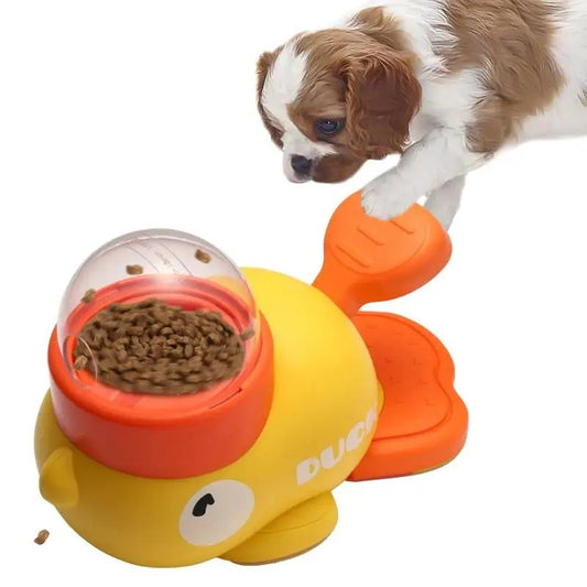 Duck-Shaped Dog Puzzle Feeder – Fun & Anti-Slip Treat Dispenser for Training
