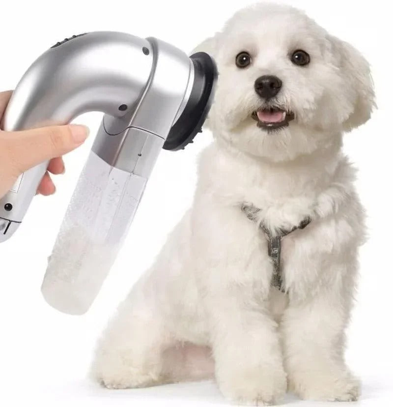 Electric Pet Vacuum – Handheld Fur Remover & Hair Trimmer for Cats & Dogs