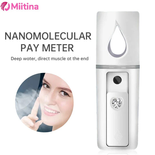 Mini Portable Facial Steamer – USB Nano Mister & Hydrating Beauty Spray Device
