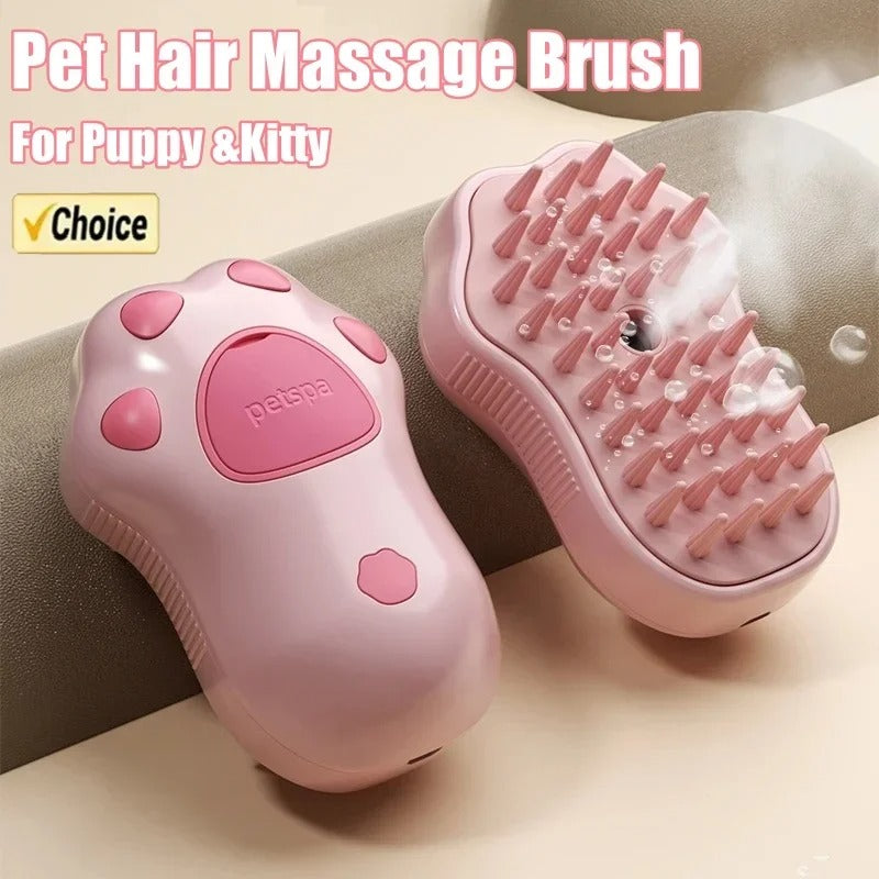 3-in-1 Cat Comb Brush Electric Spray Cat Steam Brush