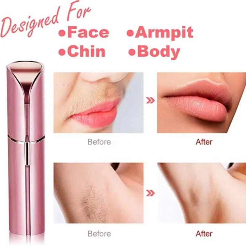 Xiaomi Face Hair Removal Shaver – USB Rechargeable Lipstick Epilator & Eyebrow Trimmer for Women
