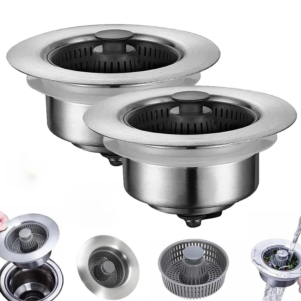 3-in-1 Sink Filter & Strainer Plug