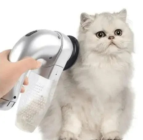 Electric Pet Vacuum – Handheld Fur Remover & Hair Trimmer for Cats & Dogs