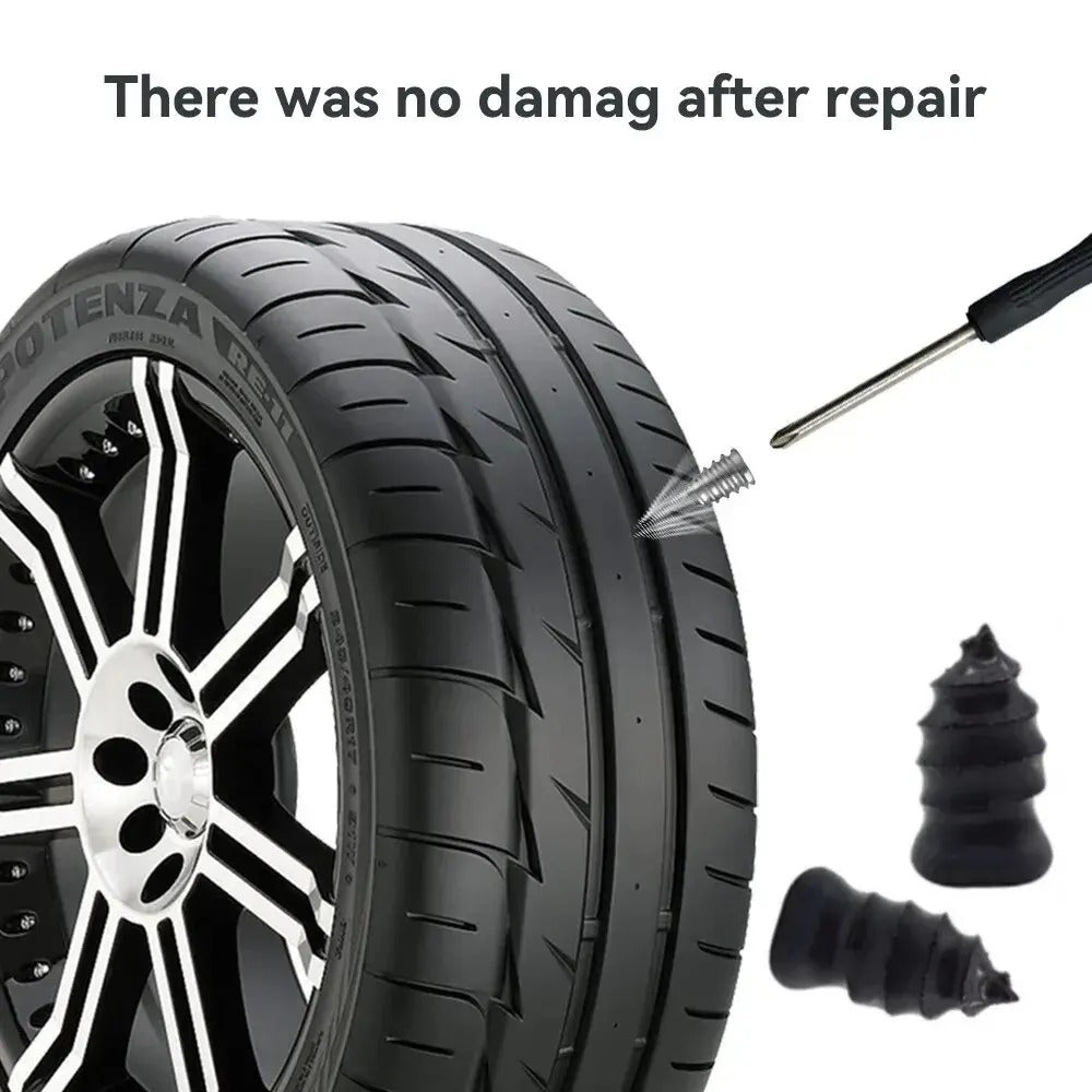 Tubeless Tire Repair Nail Set – 21/10PCS Rubber Nail Plugs for Car, Truck & Motorcycle Tires