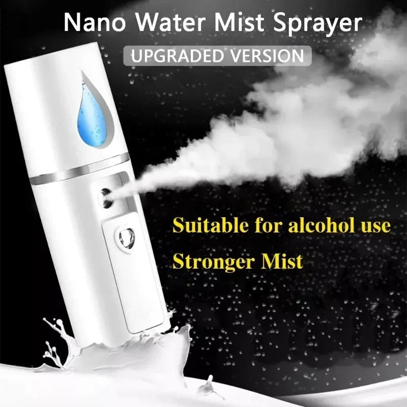 Mini Portable Facial Steamer – USB Nano Mister & Hydrating Beauty Spray Device