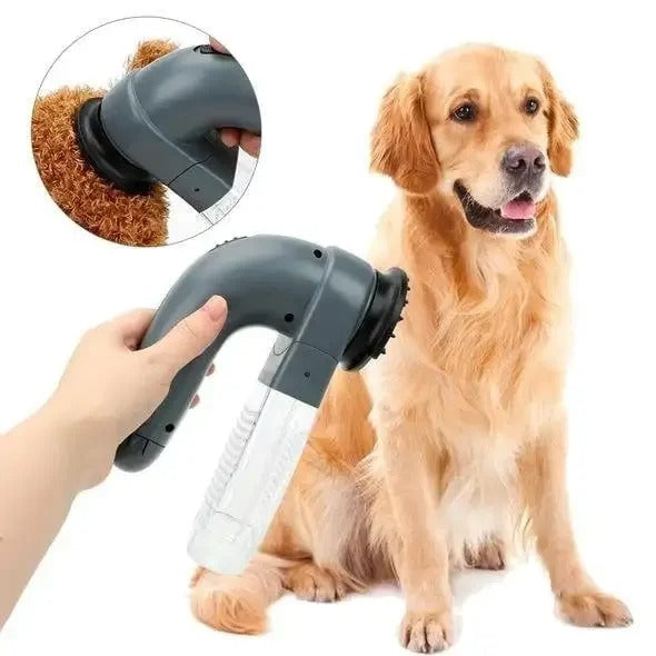 Electric Pet Vacuum – Handheld Fur Remover & Hair Trimmer for Cats & Dogs
