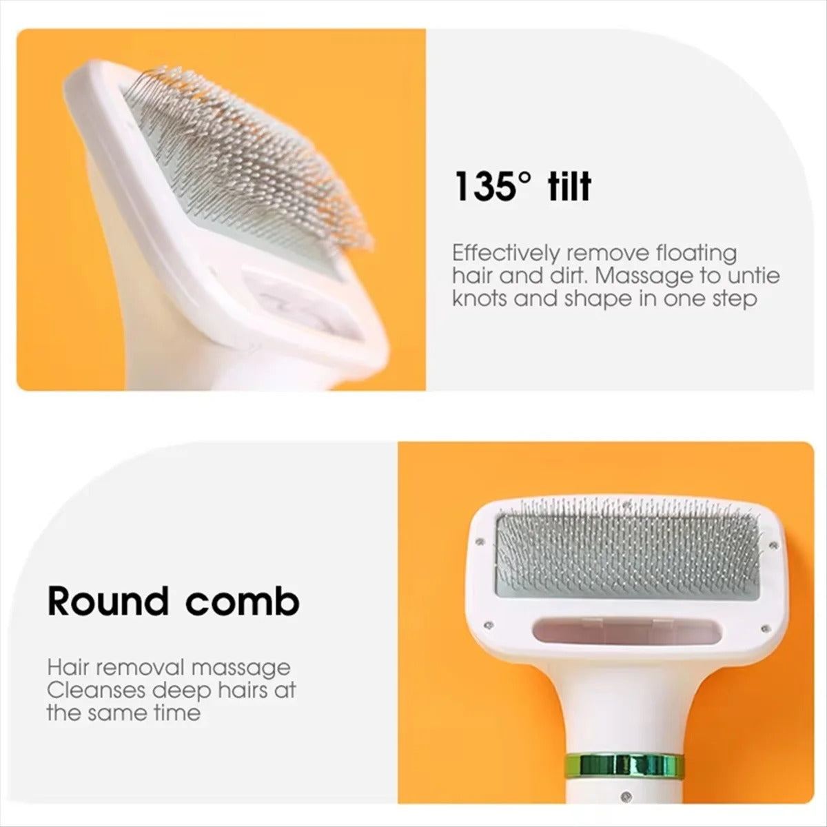 Pet Hair Dryer with Slicker Brush – Professional Grooming Blower for Dogs & Cats, EU Plug