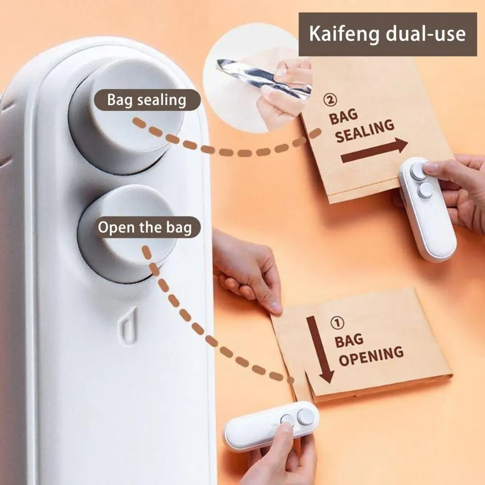 Mini Bag Sealer & Cutter USB Rechargeable