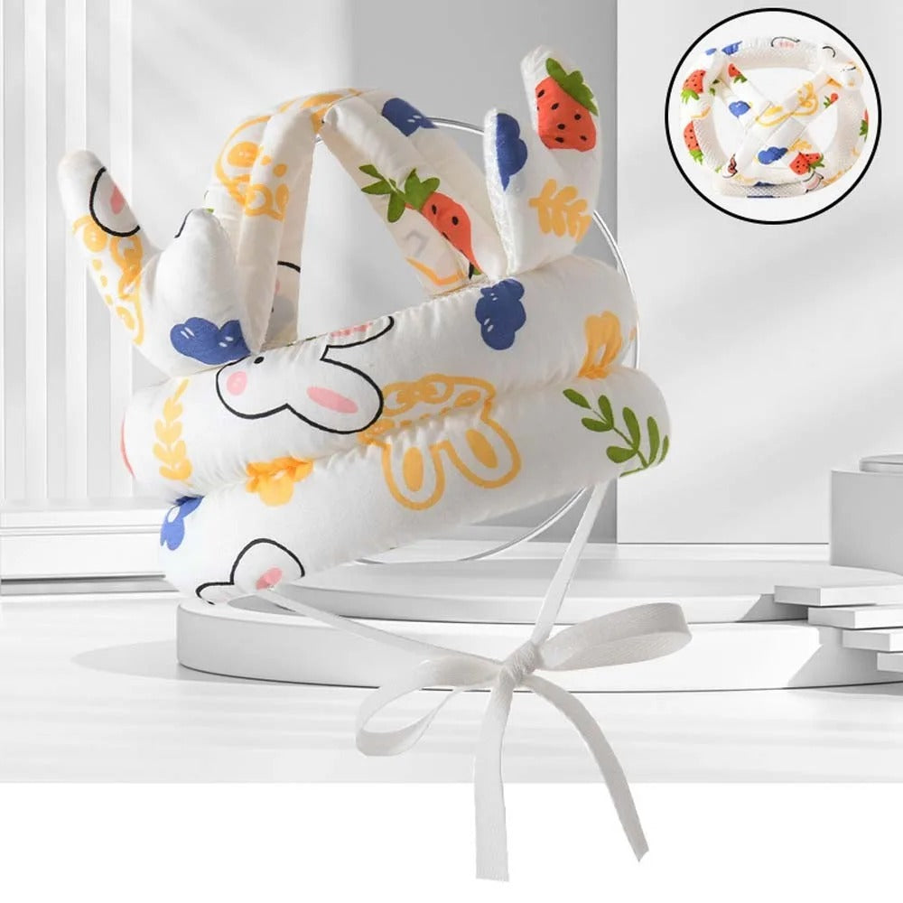 Protective Baby Headgear – Adjustable Anti-Fall Helmet | Soft Cotton & Polyester for Toddlers