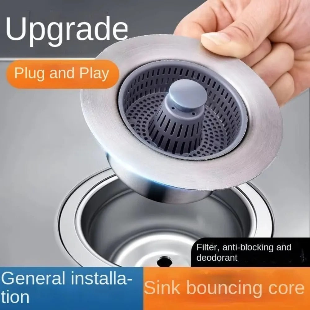 3-in-1 Sink Filter & Strainer Plug