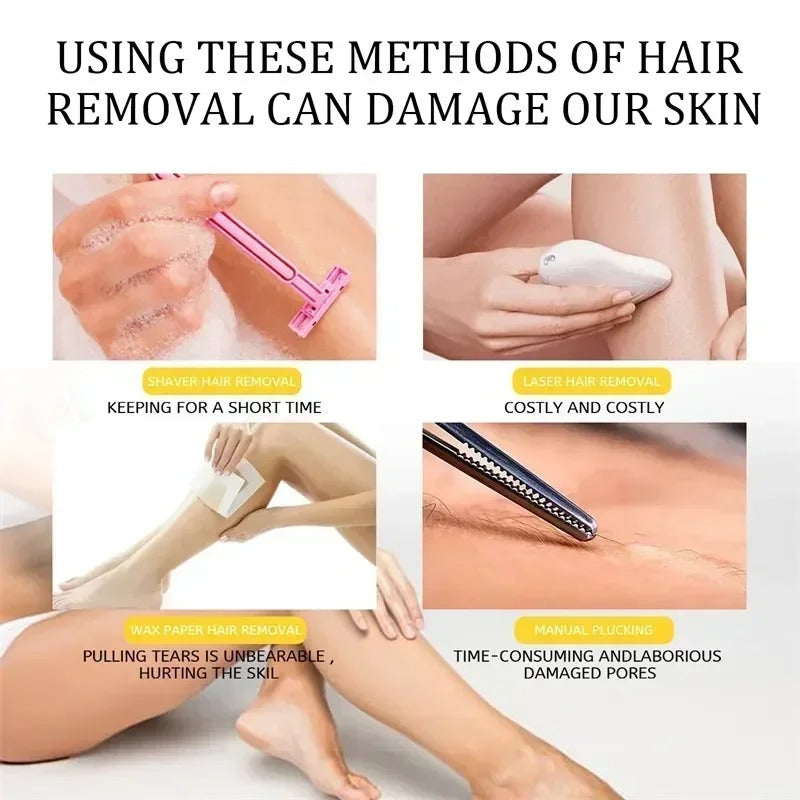 Painless Hair Removal Spray | Powerful Epilator Cream & Growth Inhibitor for Body & Intimate Areas