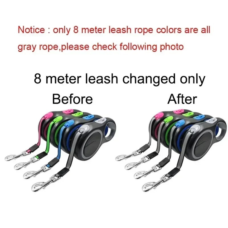3M Retractable Dog Leash – Adjustable Durable Rope for Small & Large Dogs