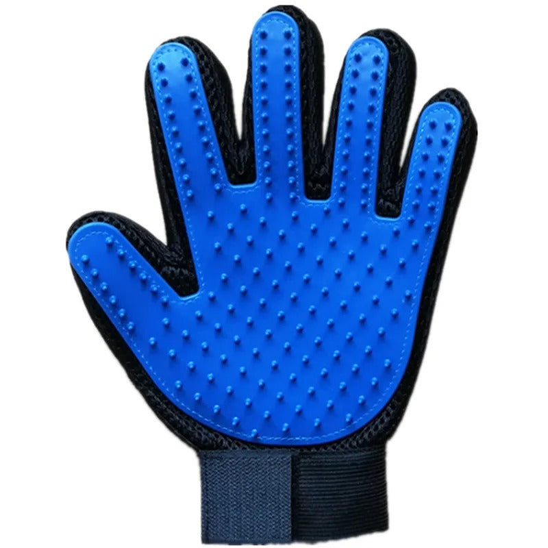 Pet Grooming Glove 1Pc– Rubber Cat & Dog Hair Remover | Effective Massage & Cleaning Brush