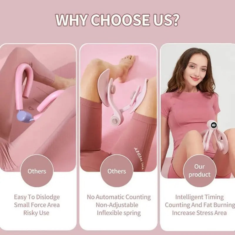 Pelvic Floor & Inner Thigh Exerciser – Compact Workout Equipment for Home & Gym