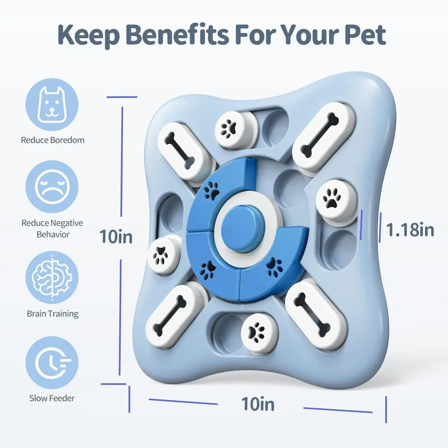 Puzzle Dog Toy Slow Feeder – Leak, Hide & Seek Game | Puppy IQ Training, Interactive Pet Puzzle Bowl, Anti-Slip Food Dispenser