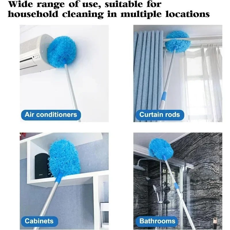 Extendable Feather Duster for Home Cleaning – Washable & Reusable Dusting Stick for Ceiling, Corners & Furniture