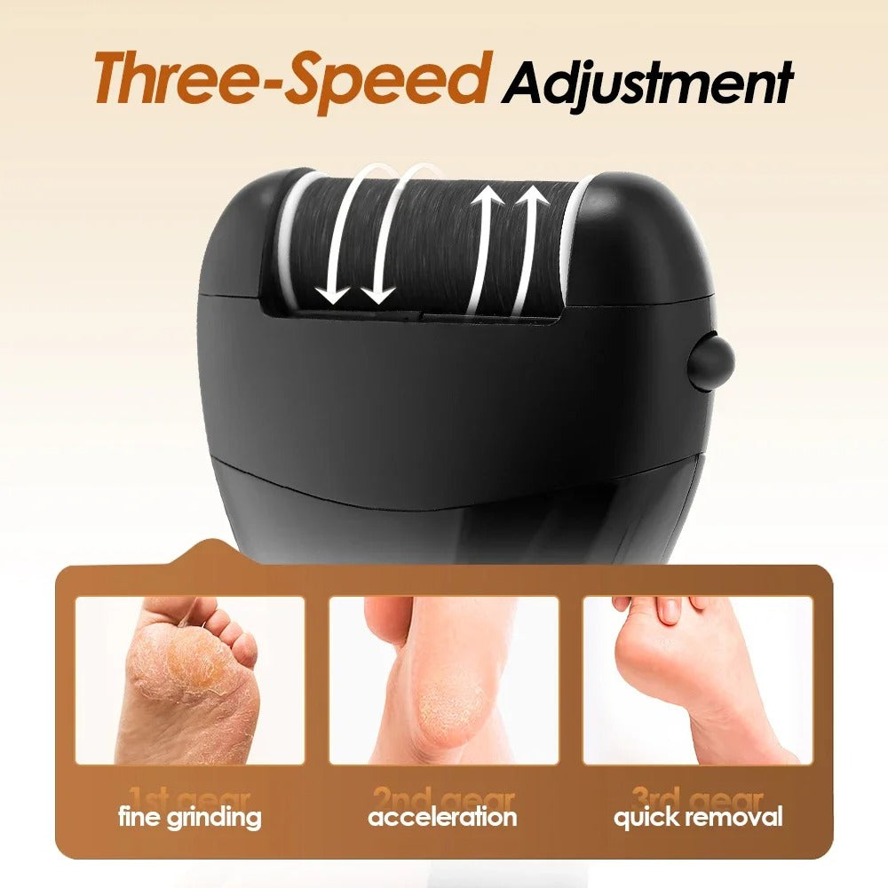 Electric Pedicure Callus Remover – Professional Foot Grinder & Sandpaper File for Heels & Hard Skin