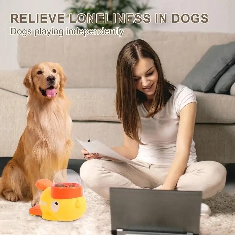 Duck-Shaped Dog Puzzle Feeder – Fun & Anti-Slip Treat Dispenser for Training