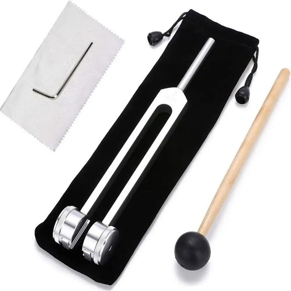 128Hz Weighted Tuning Fork Set – Bio-Acoustic Sound Therapy Tool for Healing, Chakra Balancing & Stress Relief