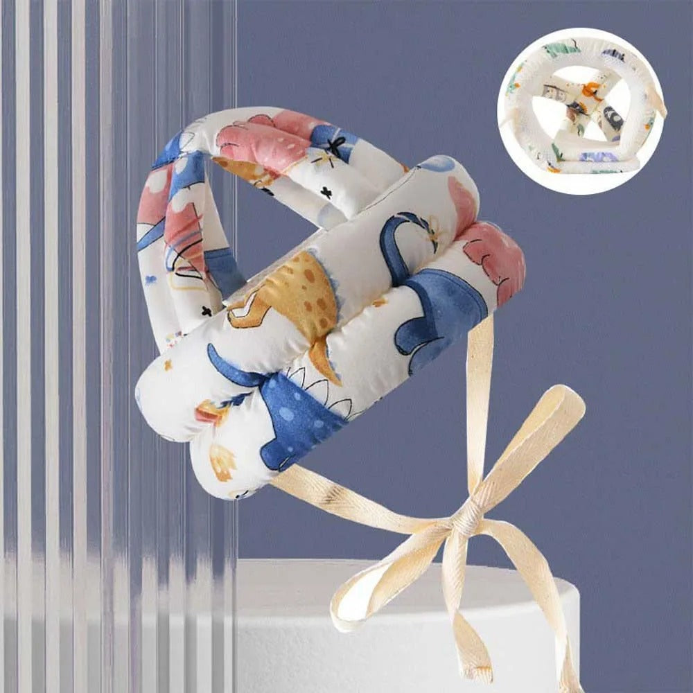 Protective Baby Headgear – Adjustable Anti-Fall Helmet | Soft Cotton & Polyester for Toddlers