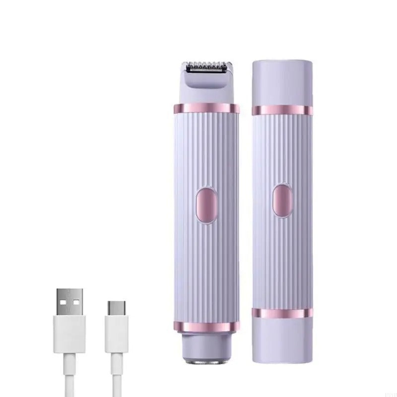 2-in-1 Women’s Electric Shaver – Waterproof Double Head Trimmer for Smooth Hair Removal