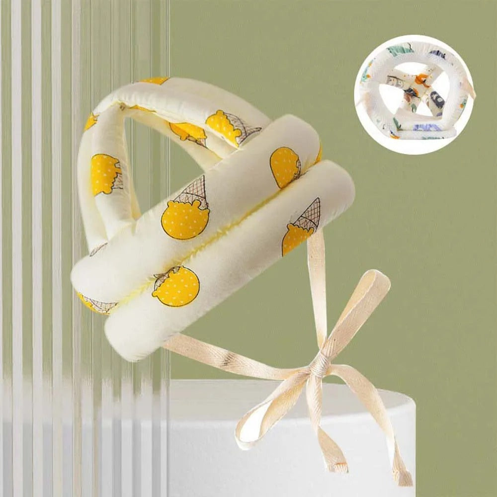 Protective Baby Headgear – Adjustable Anti-Fall Helmet | Soft Cotton & Polyester for Toddlers