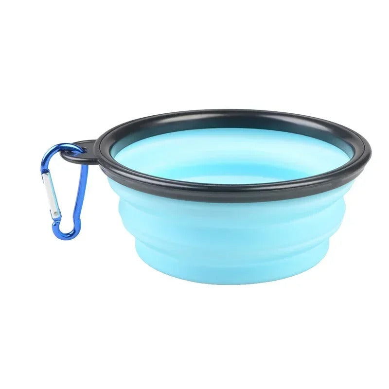 Foldable Silicone Pet Bowl – 1000ml Large Capacity Travel Feeder for Dogs & Puppies