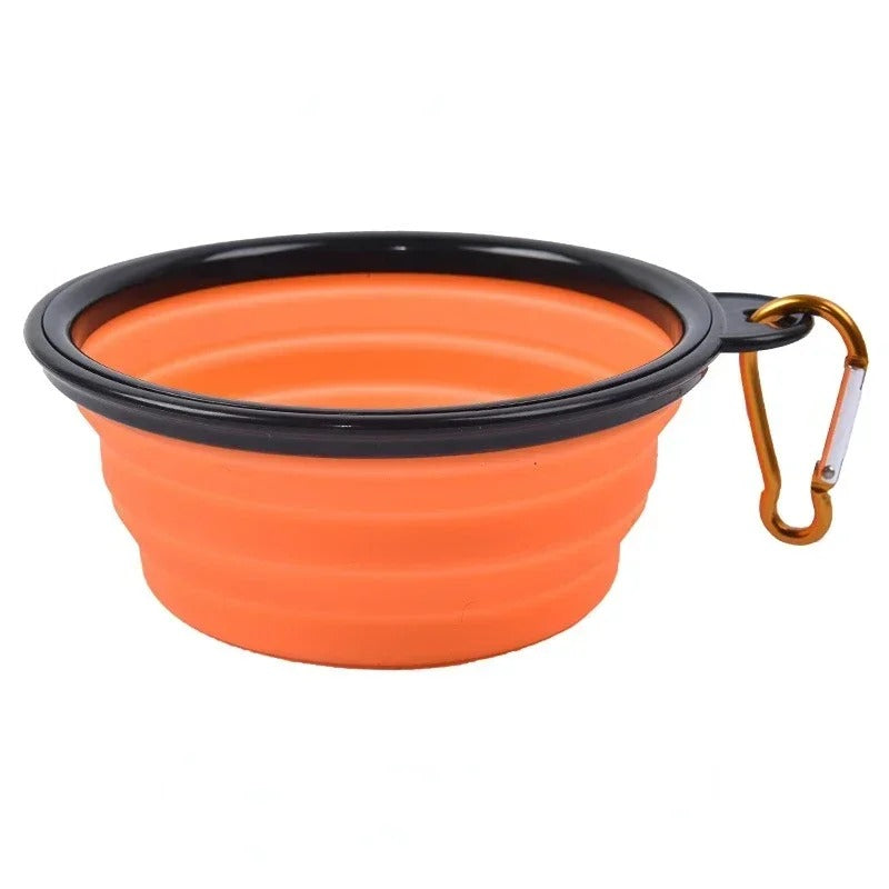 Foldable Silicone Pet Bowl – 1000ml Large Capacity Travel Feeder for Dogs & Puppies