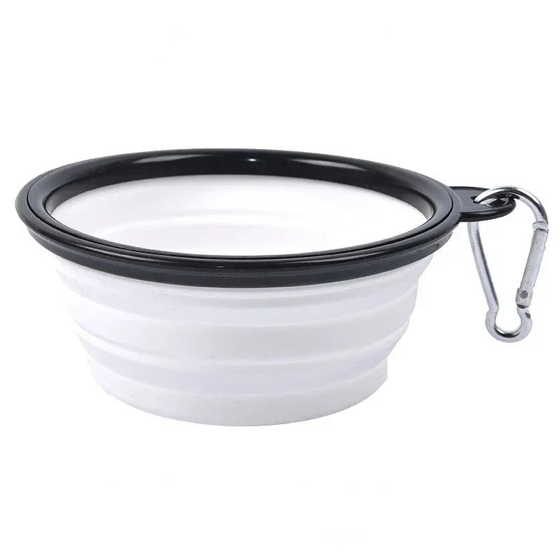 Foldable Silicone Pet Bowl – 1000ml Large Capacity Travel Feeder for Dogs & Puppies