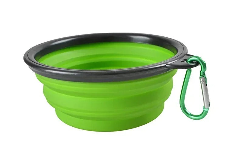 Foldable Silicone Pet Bowl – 1000ml Large Capacity Travel Feeder for Dogs & Puppies