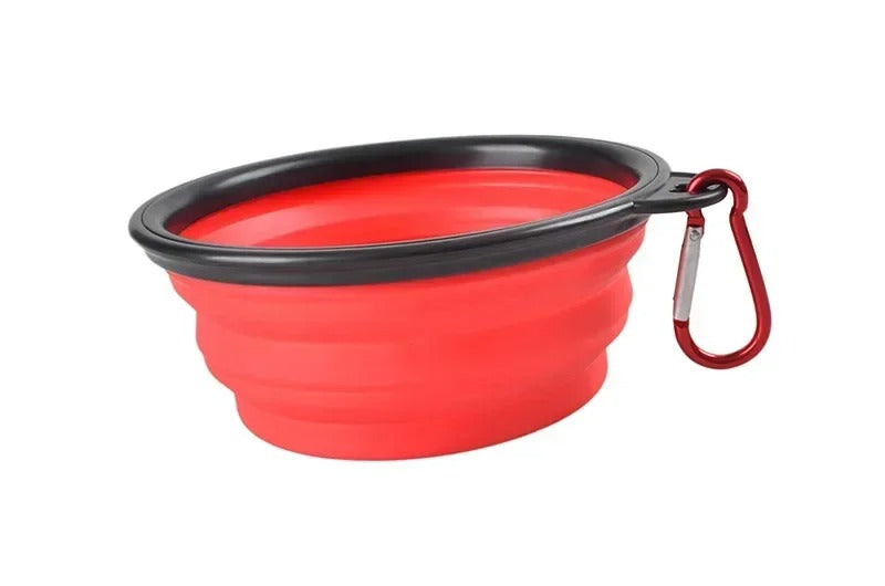 Foldable Silicone Pet Bowl – 1000ml Large Capacity Travel Feeder for Dogs & Puppies